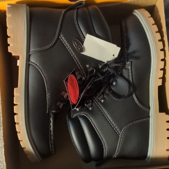 Black Leather Men's Boots - Picture 1 of 8
